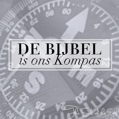 foto kompas met tekst de Bijbel is ons kompas