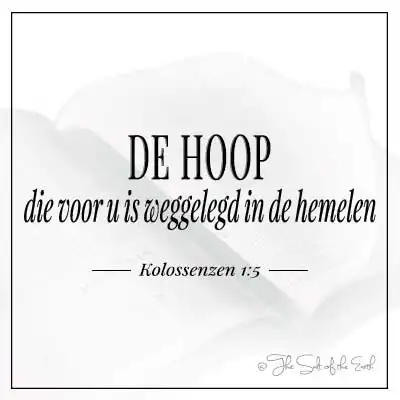 article titel de hoop die voor u is weggelegd kolossenzen 1-5