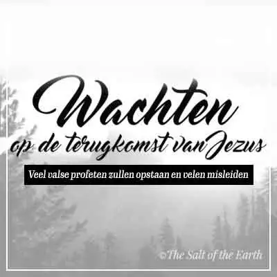 artikel titel tekst wachten op terugkomst Jezus veel valse profeten zullen opstaan en velen misleiden
