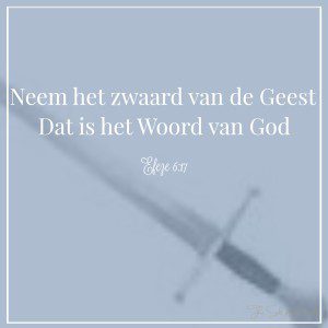 wapendrager, zwaard van de Geest, de geestelijke wapenrusting van God