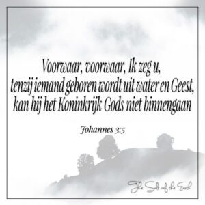 Johannes 3-5 tenzij iemand geboren wordt uit water en geest Koninkrijk Gods niet binnengaan