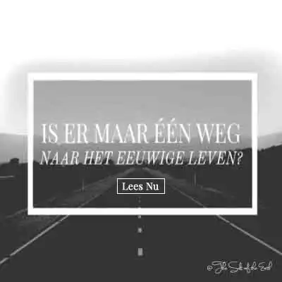 artikel text is er maar een weg naar het eeuwige leven