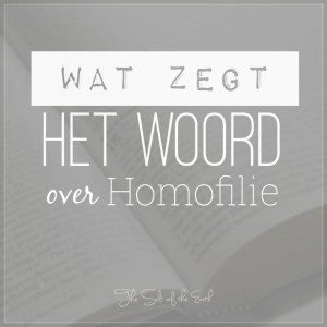 Wat zegt het woord over homofilie