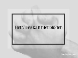 Het vlees kan niet bidden