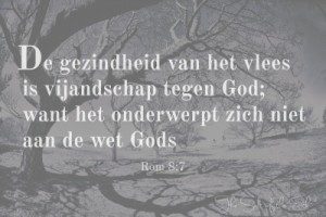 Gij zult, de gezindheid van het vlees is vijandschap tegen God