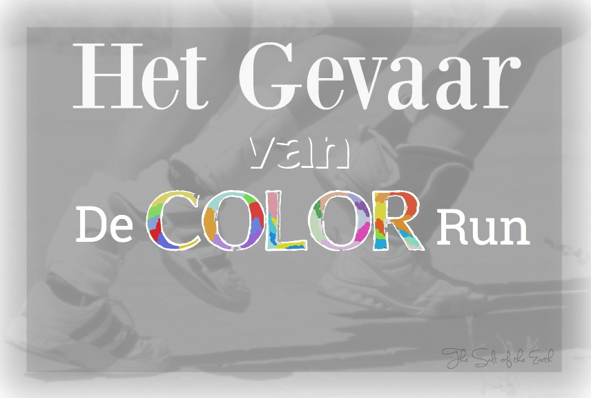 Het gevaar van de color run