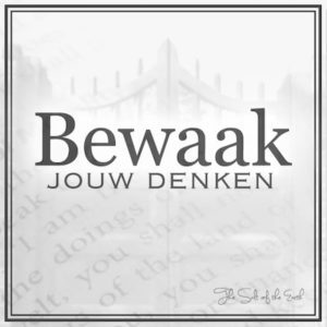 Bewaken van jouw denken