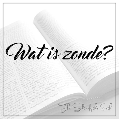 wat is zonde