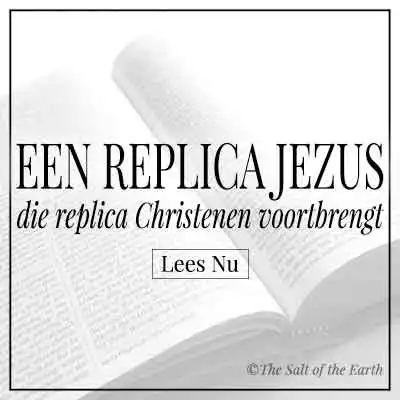 blog post titel tekst een replica jezus die replica christenen voortbrengt