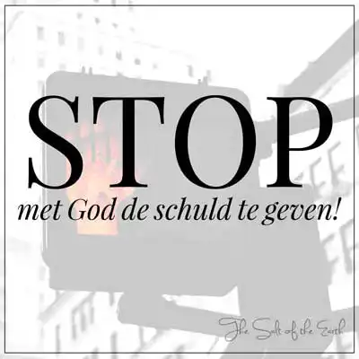text artikel titel stop met God de schuld te geven