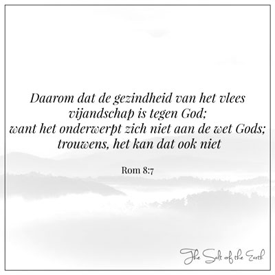 gezindheid van het vlees, vijandschap met God