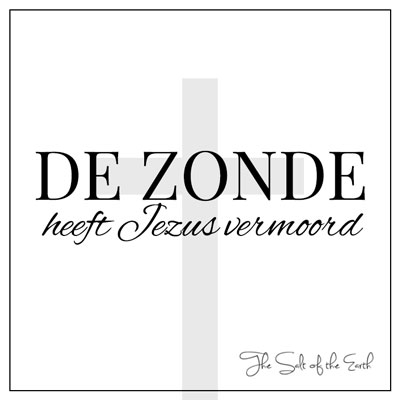 De zonde heeft Jezus vermoord