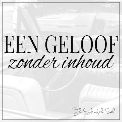 Geloof zonder inhoud