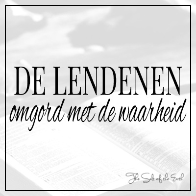 Lendenen omgord met de waarheid