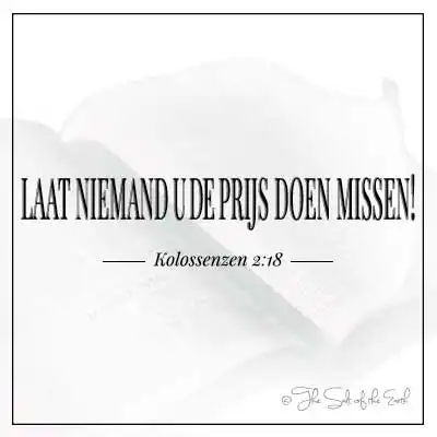 artikel titel text laat niemand u de prijs doen missen kolossenzen 2-18