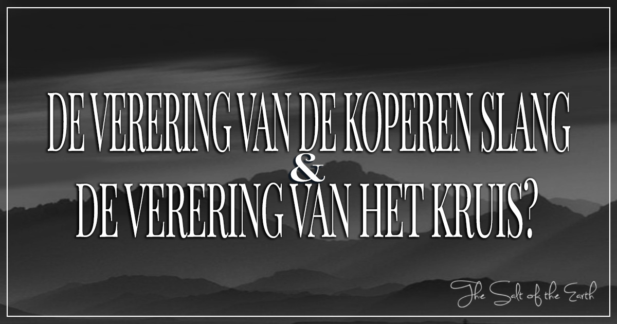 De verering van de koperen slang en de verering van het kruis