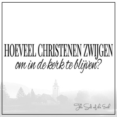 Hoeveel Christenen zwijgen om in de kerk te blijven?