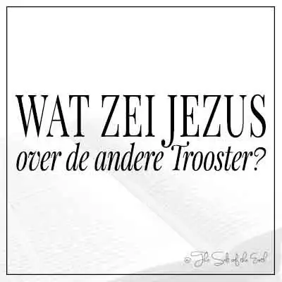 artikel titel wat zei Jezus over de andere Trooster