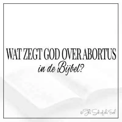 text blog titel wat zegt God over abortus in de Bijbel
