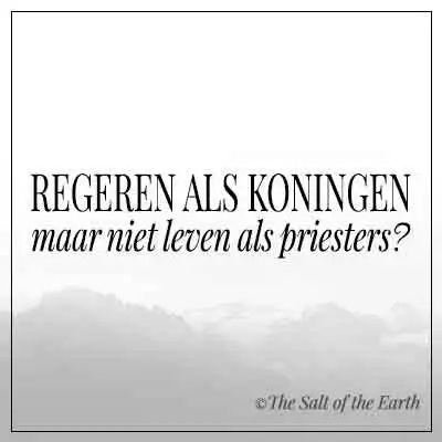 Artikel titel tekst regeren als koningen maar niet leven als priesters