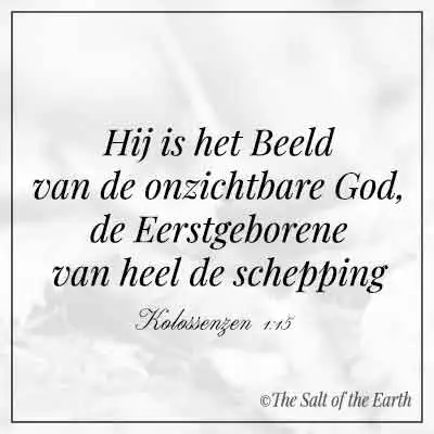 bijbeltekst kolossenzen 1-15 hij is het beeld van de onzichtbare God de eerstgeborene van heel de schepping